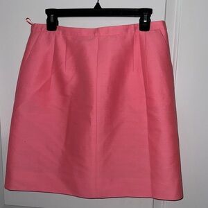 J. Crew Coral/Pink Wool A-Line Skirt